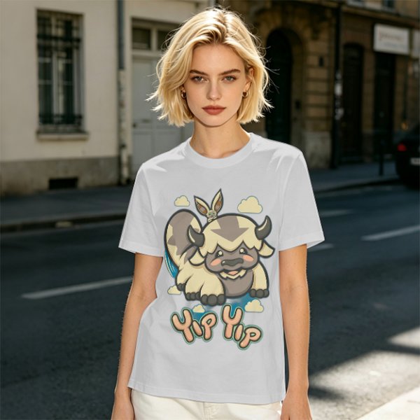 Avatar The Last Airbender Appa Yip Yip Graphic T-Shirt