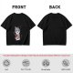 Olive Green T-Shirt With Cute Chef Cat Mixing Batter Print
