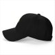 Black Baseball Cap With Cute Worried Orange Tabby Cat Graphic