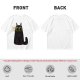 Olive Green T-Shirt With Surprised Black Cat Graphic Print