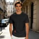 Oversized Olive Green T-Shirt with Red Stamp Detail