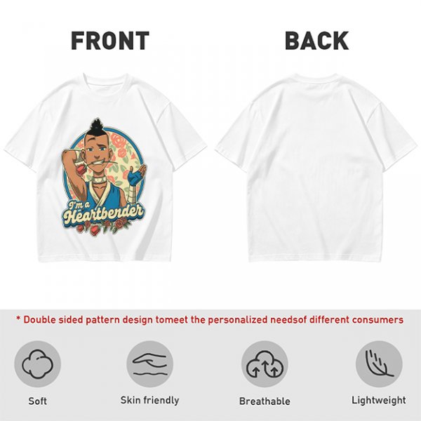 Avatar The Last Airbender Sokka I'm A Heartbender Graphic T-Shirt
