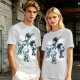Hunter x Hunter Chibi Characters Graphic Olive T-Shirt