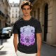 Olive T-shirt with Luffy Gear 5 Sun God Nika Anime Graphic Print