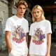Olive Graphic T-Shirt With Raccoon Opossum Skunk 'GOALS' Print