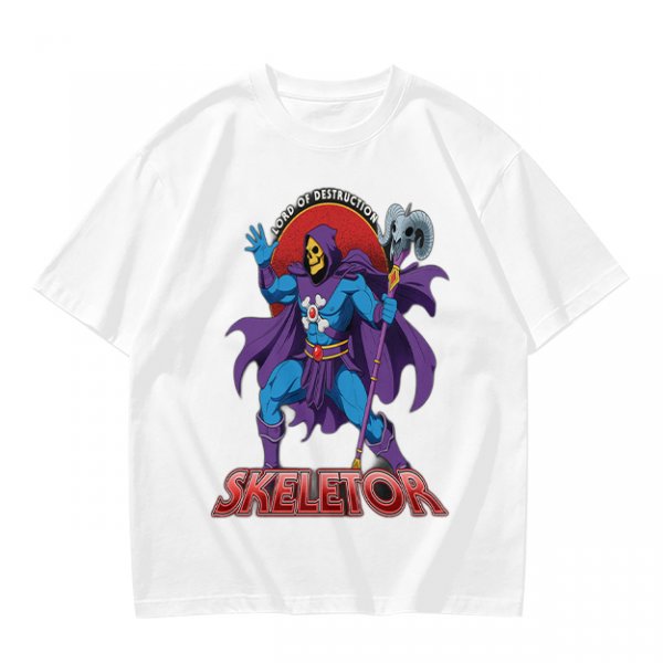 Skeletor Lord of Destruction Graphic Olive T-Shirt