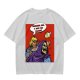 Olive T-shirt with He-Man slapping Skeletor comic print