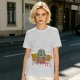 Olive green Christmas beer graphic t-shirt with 'FOR A BEER!' text