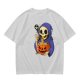 Grim Reaper Eating Ramen from Jack-o'-lantern Pumpkin Bowl T-Shirt