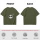 Olive Green T-Shirt With Cute Panda Bomb Graphic Print
