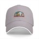 Black baseball cap with cute fungi music graphic design
