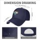 Black baseball cap with cartoon Earth graphic and 'I HATE PEOPLE' text