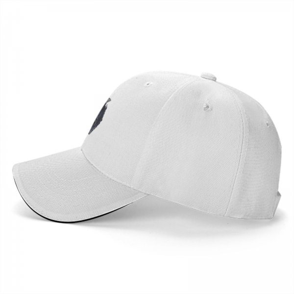 Black Baseball Cap With Dark Fantasy Warrior Sword Print