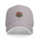 Black baseball cap with vintage football helmet graphic