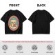 Olive T-Shirt with Sad Toast Holding Coffee and Phone Mental Bake Down Print