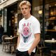 Olive T-Shirt with Princess Mononoke Mask and Kodama Print