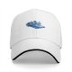 Black Baseball Cap With Blue Retro Car Graphic Print