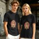 Olive Green T-Shirt With Cute Praying Capybara Graphic