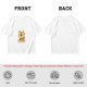 Olive Green T-Shirt with Cute Tiger Holding Coffee Mug Print