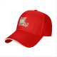 Black Baseball Cap with Cute Orange Tabby Cat Feline Fabulous Print