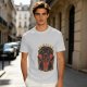 Olive T-Shirt with Vampurr Black Cat Vampire Graphic