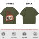 One Piece Pirates Anime Graphic Olive T-Shirt