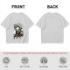 Olive t-shirt with cute grim reaper 'I put the cute in execute' print