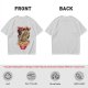 Olive T-Shirt with Japanese Ramen Dragon Graphic Print