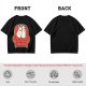 Olive T-Shirt with Cute Ghosts on Red Armchair Graphic
