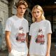 Olive graphic tee with a white cat on a stool and the text I do whatever I want