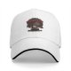 Black baseball cap with cat remote movie graphic print