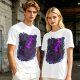 Olive Green T-Shirt With Neon Purple Avatar The Last Airbender Art Print
