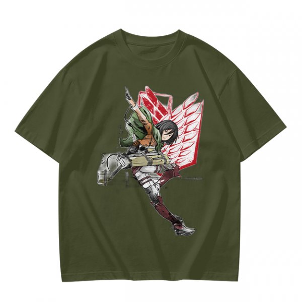 Attack on Titan Mikasa Ackerman Scout Regiment Graphic T-Shirt