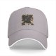 Black Baseball Cap With Cute Cats And Coffee Themed Print