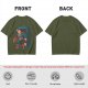 Olive T-shirt with Superman emerging from TARDIS police box graphic