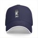 Black Baseball Cap With Stacked Cartoon Creature Graphic
