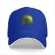 Black Baseball Cap With Glowing Green Cat Bubble Art Print