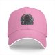 Black Baseball Cap with Dark Psychedelic Monster Graphic Print