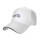 Black baseball cap with a sleeping cute cat graphic