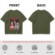 Olive T-Shirt with Distracted Boyfriend Meme Graphic Print