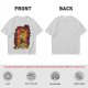 Olive T-Shirt With Fiery Skull Warrior Graphic Print