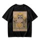 Raccoon Wheel of Fortune Tarot Pizza T-Shirt