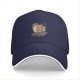 Black Baseball Cap With Cartoon Pizza Character In Laptop Print