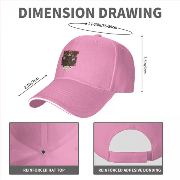 Black Coffee Skull Graphic Black Baseball Cap