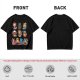 Olive T-Shirt With Cute Anime Cat Character Print