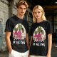 Olive Graphic T-Shirt With Evil Vegetable Characters Design