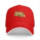 Black baseball cap with capybara snack box graphic