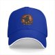 Black Baseball Cap with Fiery Attack Titan Graphic Print