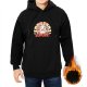 Black Hoodie With Cheering Cat 'You're Doing Supurr!' Graphic