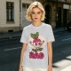 Olive T-Shirt With Rad Skating Radish Cartoon Graphic